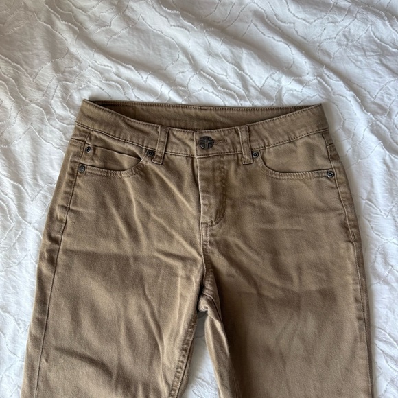 Liverpool Jeans Company Tan Straight Leg Pants Khaki - Picture 2 of 9